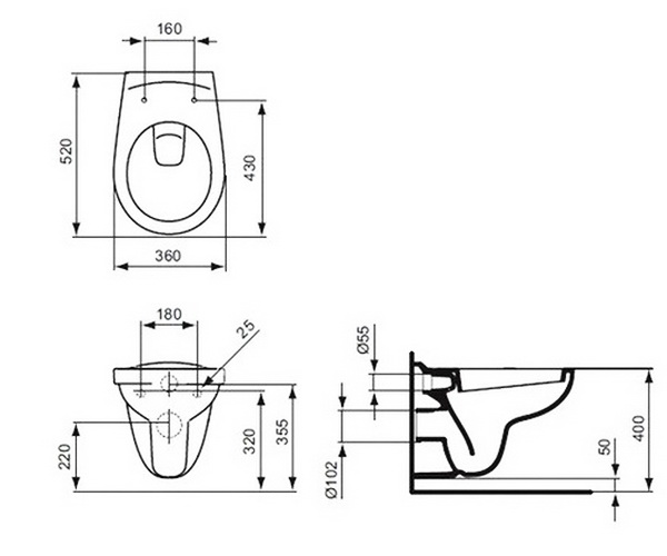 унитаз IDEAL STANDARD EUROVIT